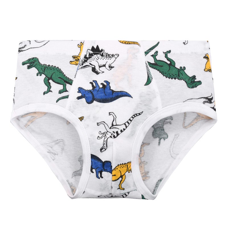 Cczmfeas Boys All Cotton Briefs Underwear Toddler Panties Pack of 6 (9-10 Years, B) - Image 3